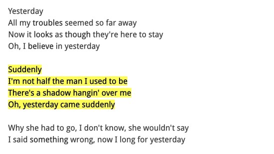 Abbreviated scroll to text snippets