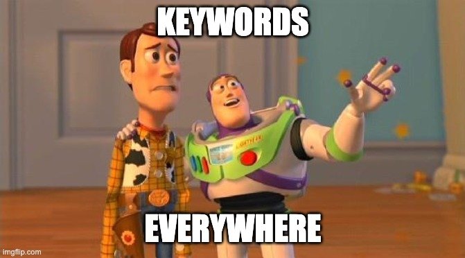 Keywords Everywhere in title